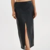 LAMARQUE Skirts | ABIA | Low Waist Leather Maxi Skirt Black