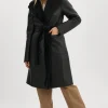LAMARQUE Coats&Jackets | ABIGAIL | Faux Shearling Reversible Coat Black