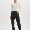 LAMARQUE Pants&Shorts | ADELINE | Leather Jeans Black