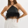 LAMARQUE Tops | AISSA | Halter Top Black
