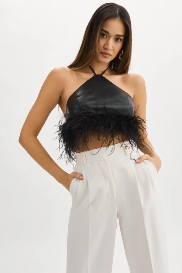 LAMARQUE Tops | AISSA | Halter Top Black