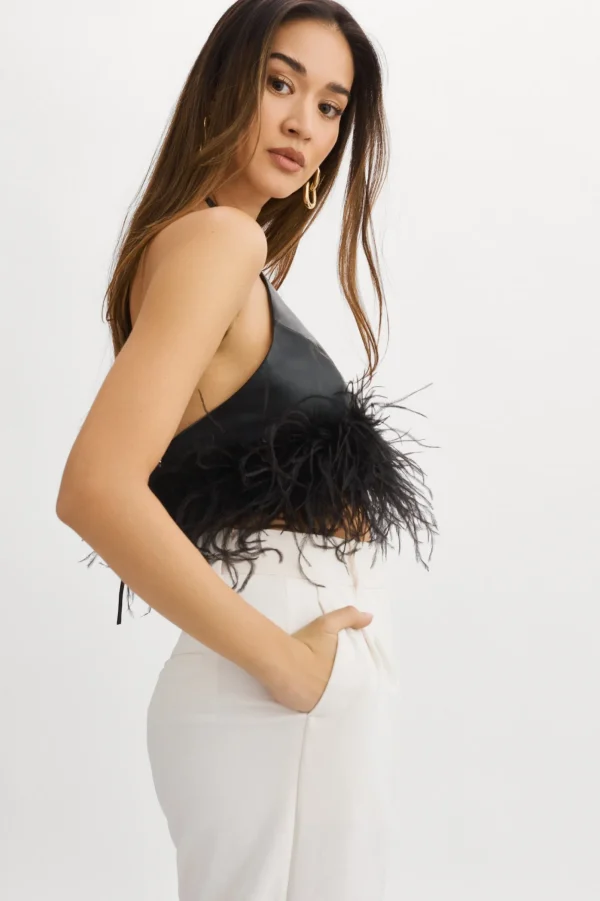 LAMARQUE Tops | AISSA | Halter Top Black