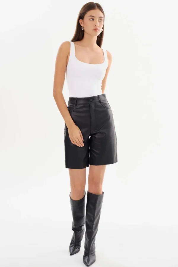 LAMARQUE Pants&Shorts | ARAE | Faux Leather Shorts Black