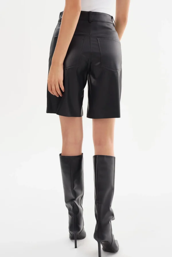 LAMARQUE Pants&Shorts | ARAE | Faux Leather Shorts Black