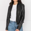 LAMARQUE Leather Jackets | ARLETTE | Leather Biker Jacket Black