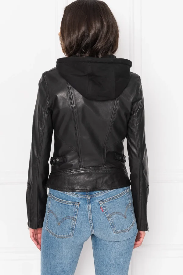 LAMARQUE Leather Jackets | ARLETTE | Leather Biker Jacket Black