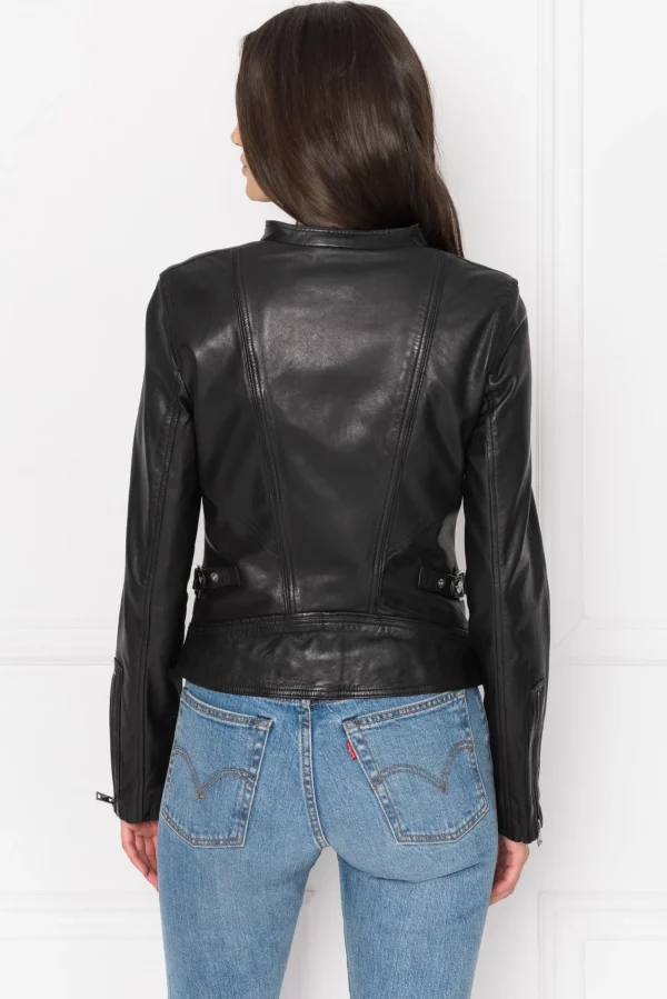 LAMARQUE Leather Jackets | ARLETTE | Leather Biker Jacket Black