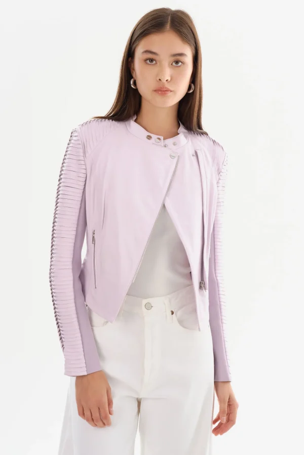 LAMARQUE Leather Jackets | AZRA | Leather Jacket Lavender