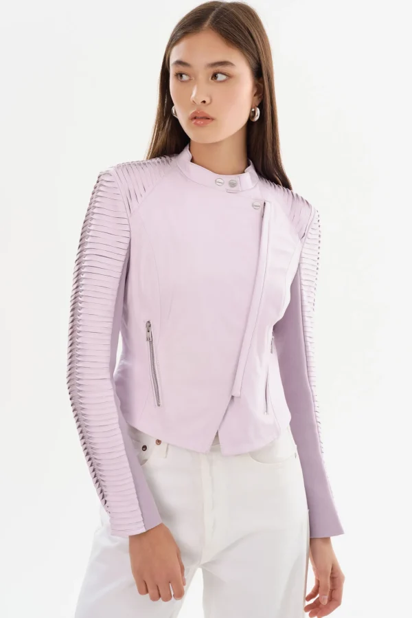 LAMARQUE Leather Jackets | AZRA | Leather Jacket Lavender