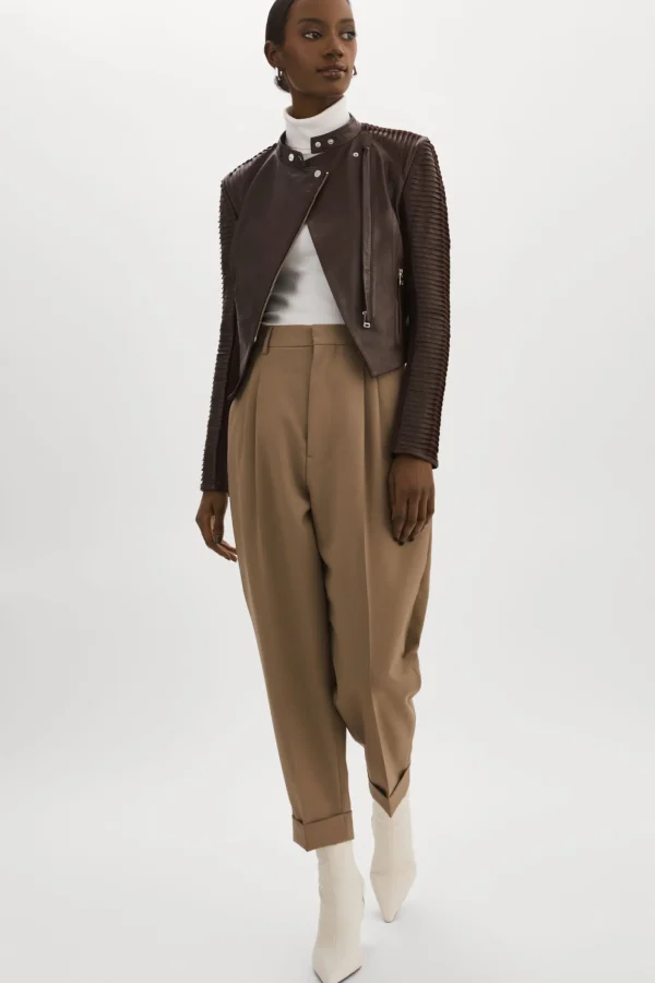 LAMARQUE Leather Jackets | AZRA | Leather Jacket Mahogany