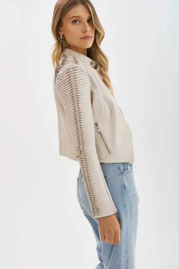 LAMARQUE Leather Jackets | AZRA | Leather Jacket Bone