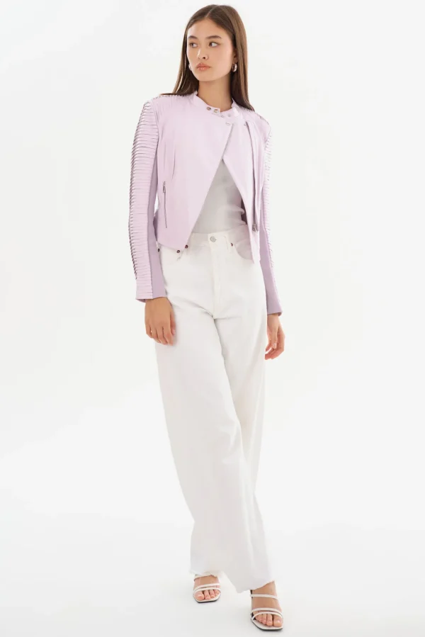 LAMARQUE Leather Jackets | AZRA | Leather Jacket Lavender
