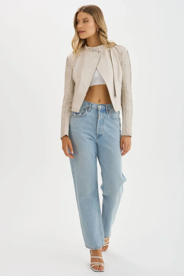 LAMARQUE Leather Jackets | AZRA | Leather Jacket Bone