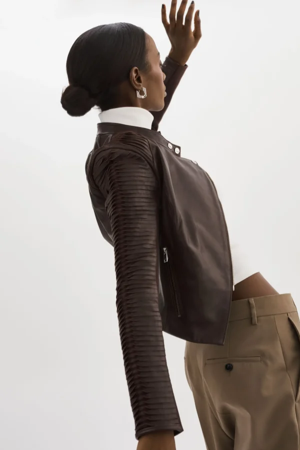 LAMARQUE Leather Jackets | AZRA | Leather Jacket Mahogany