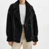 LAMARQUE Coats&Jackets | BADU | Oversized Faux Shearling Jacket Black