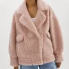 LAMARQUE Coats&Jackets | BADU | Oversized Faux Shearling Jacket Light Pink