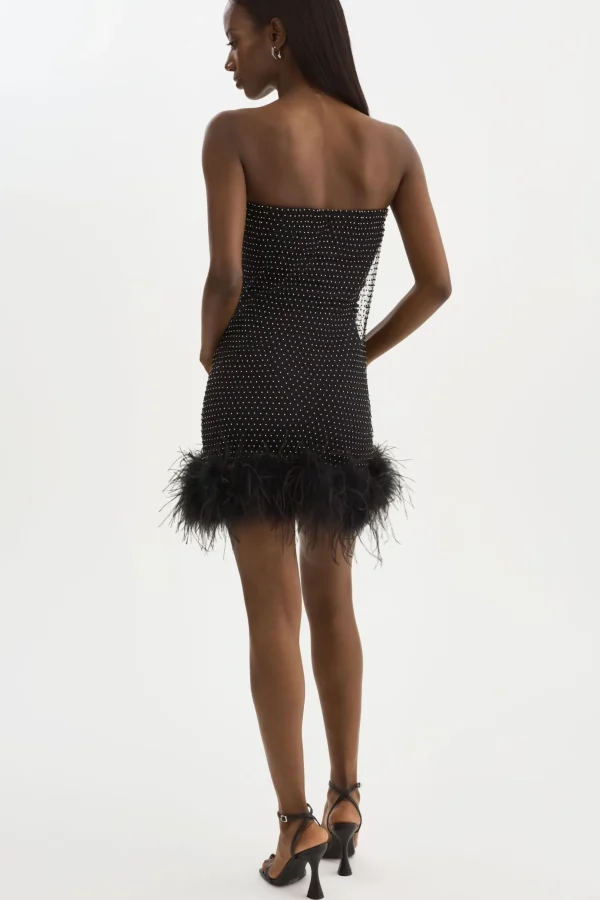 LAMARQUE Dresses | Skirts | BARETA | Rhinestone Tube Black