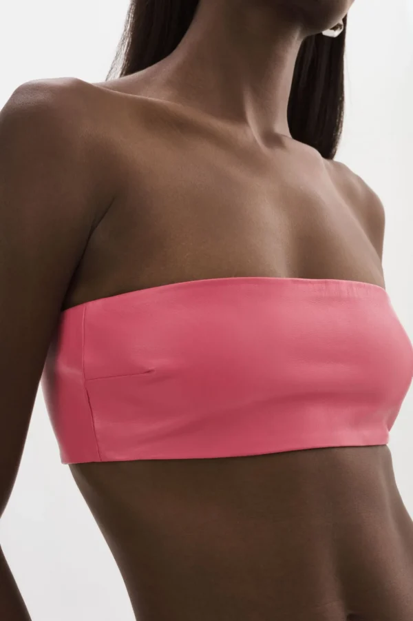 LAMARQUE Tops | BERNADINE | Leather Bandeau Rosie