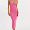 LAMARQUE Dresses | BETTINA | Rib Knit Dress Super Pink