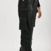 LAMARQUE Pants&Shorts | BOBBI | Faux Leather Cargo Pants Black