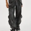 LAMARQUE Pants&Shorts | BRAXTON | Faux Leather Cargo Pants Vintage Black