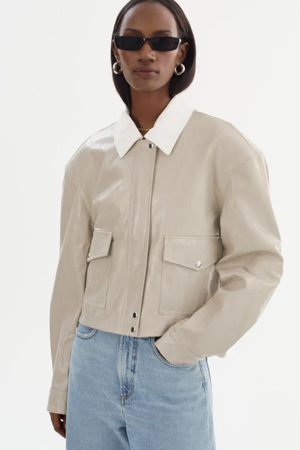 LAMARQUE Coats&Jackets | Leather Jackets | BRAYLIN | Faux Leather Jacket Clay