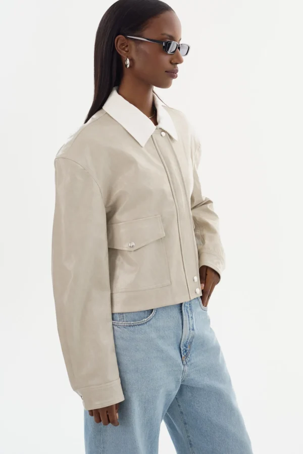 LAMARQUE Coats&Jackets | Leather Jackets | BRAYLIN | Faux Leather Jacket Clay
