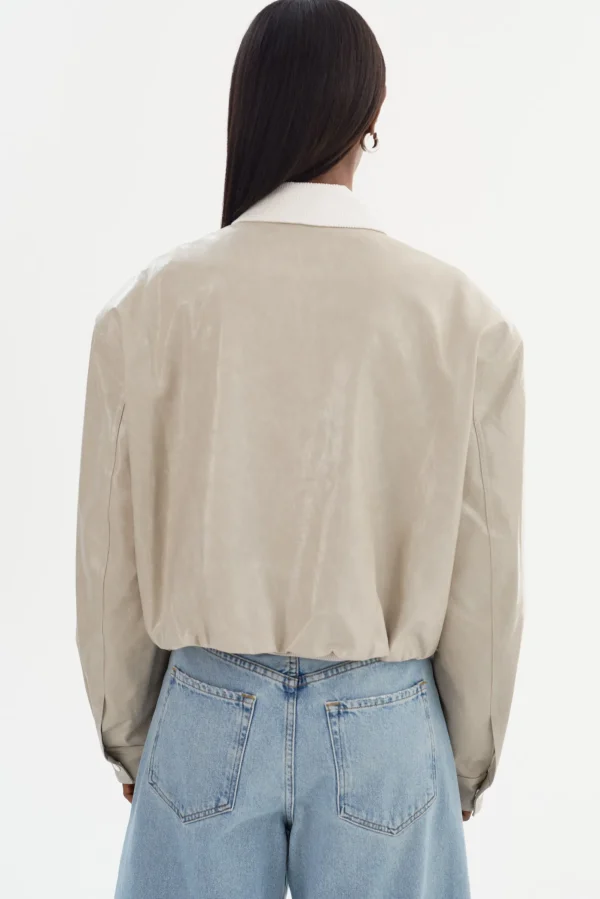 LAMARQUE Coats&Jackets | Leather Jackets | BRAYLIN | Faux Leather Jacket Clay