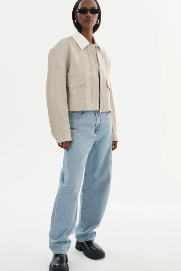 LAMARQUE Coats&Jackets | Leather Jackets | BRAYLIN | Faux Leather Jacket Clay
