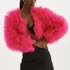 LAMARQUE Coats&Jackets | BRITNY | Ruffle Tulle Jacket Lilac Rose