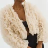 LAMARQUE Coats&Jackets | BRITNY | Ruffle Tulle Jacket Light Beige
