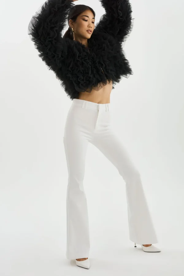LAMARQUE Coats&Jackets | BRITNY | Ruffle Tulle Jacket Black