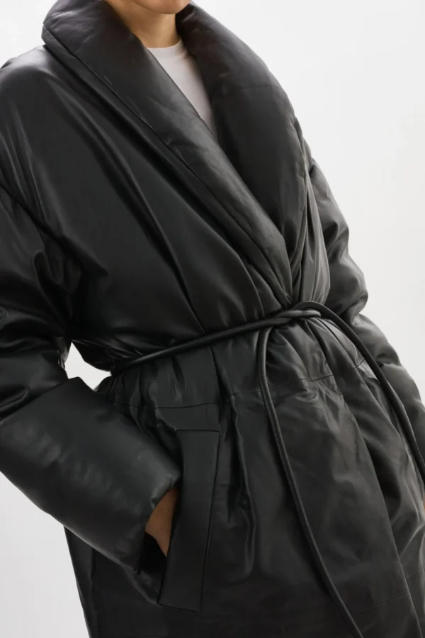 LAMARQUE Coats&Jackets | Leather Jackets | CATALINA | Oversized Leather Blanket Coat Black