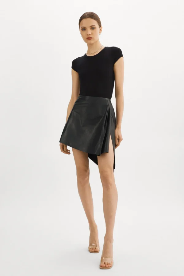 LAMARQUE Skirts | CELESTE | Asymmetrical Mini Skirt Black