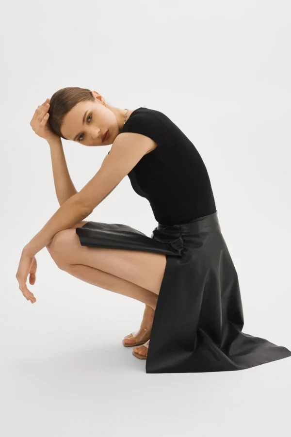 LAMARQUE Skirts | CELESTE | Asymmetrical Mini Skirt Black