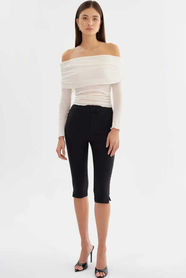 LAMARQUE Pants&Shorts | CELINE | Stretch Twill Capri Black