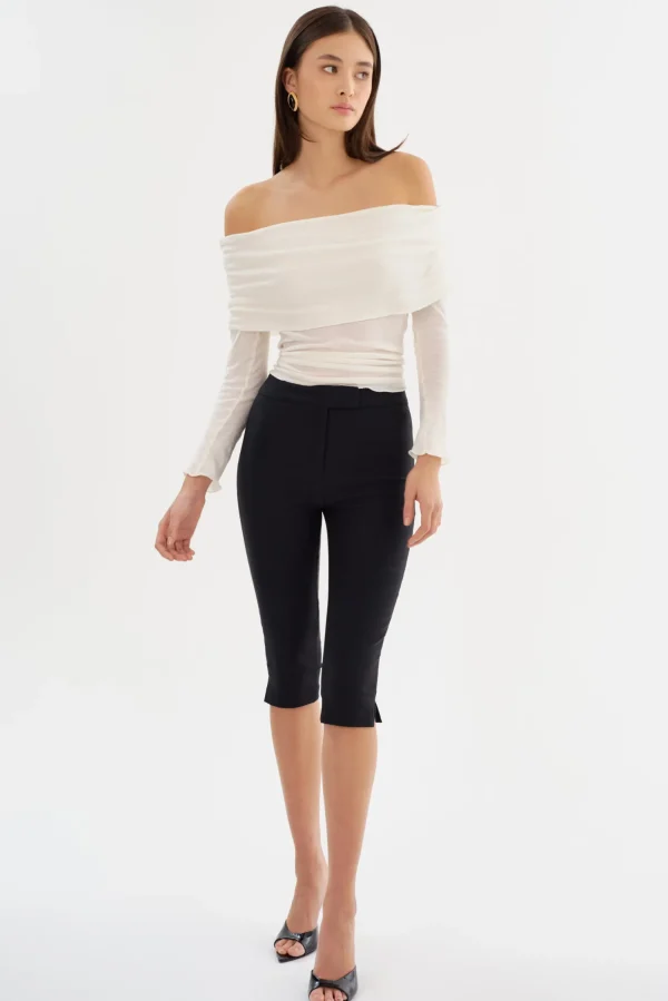 LAMARQUE Pants&Shorts | CELINE | Stretch Twill Capri Black