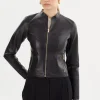 LAMARQUE Leather Jackets | CHAPIN | Reversible Leather Bomber Black/Gold