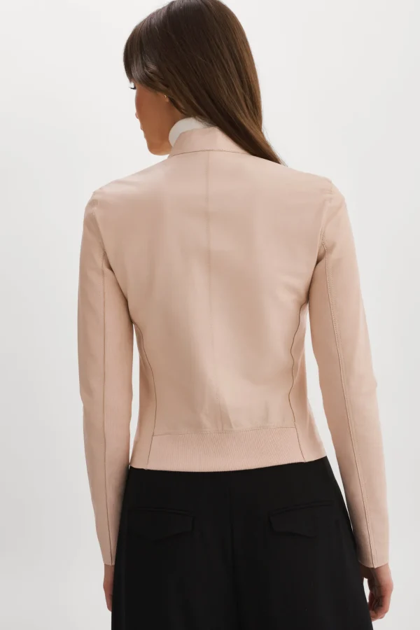 LAMARQUE Leather Jackets | CHAPIN | Reversible Leather Bomber Ballet Pink