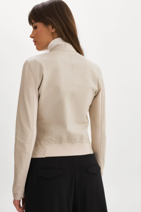 LAMARQUE Leather Jackets | CHAPIN | Reversible Leather Bomber Bone