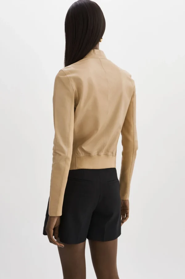 LAMARQUE Leather Jackets | CHAPIN | Reversible Leather Bomber Wheat/Gold