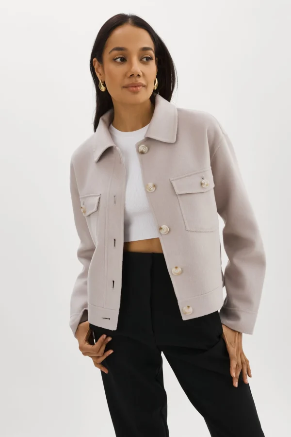 LAMARQUE Coats&Jackets | CHRISTINE | Wool Jacket FEATHER GREY