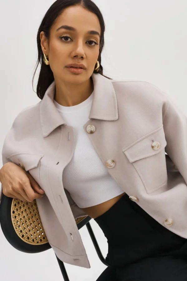 LAMARQUE Coats&Jackets | CHRISTINE | Wool Jacket FEATHER GREY