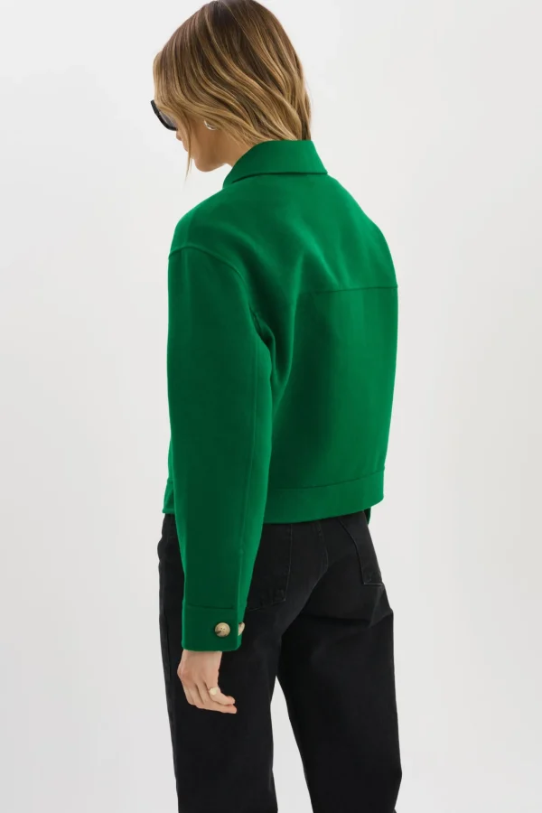 LAMARQUE Coats&Jackets | CHRISTINE | Wool Jacket VIBRANT GREEN