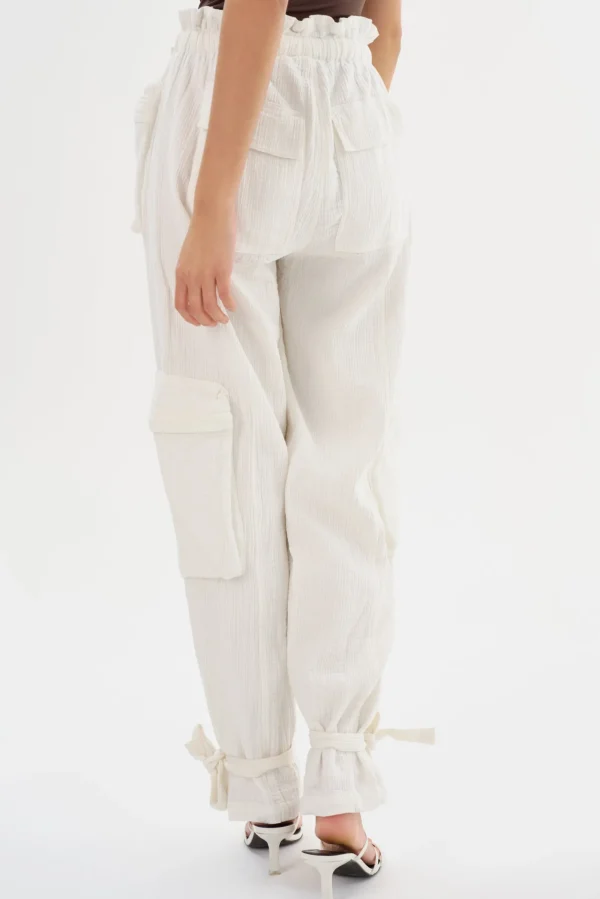 LAMARQUE Pants&Shorts | CRESTIN | Cotton Cargo Pants Off White