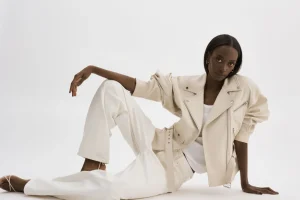 LAMARQUE Leather Jackets | DANIELA | Leather Biker Jacket BONE