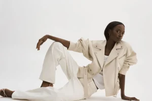 LAMARQUE Leather Jackets | DANIELA | Leather Biker Jacket BONE