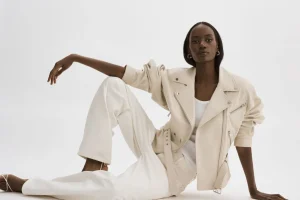 LAMARQUE Leather Jackets | DANIELA | Leather Biker Jacket BONE