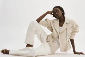 LAMARQUE Leather Jackets | DANIELA | Leather Biker Jacket BONE