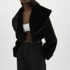 LAMARQUE Coats&Jackets | DANIKA | Faux Fur Crop Jacket Black